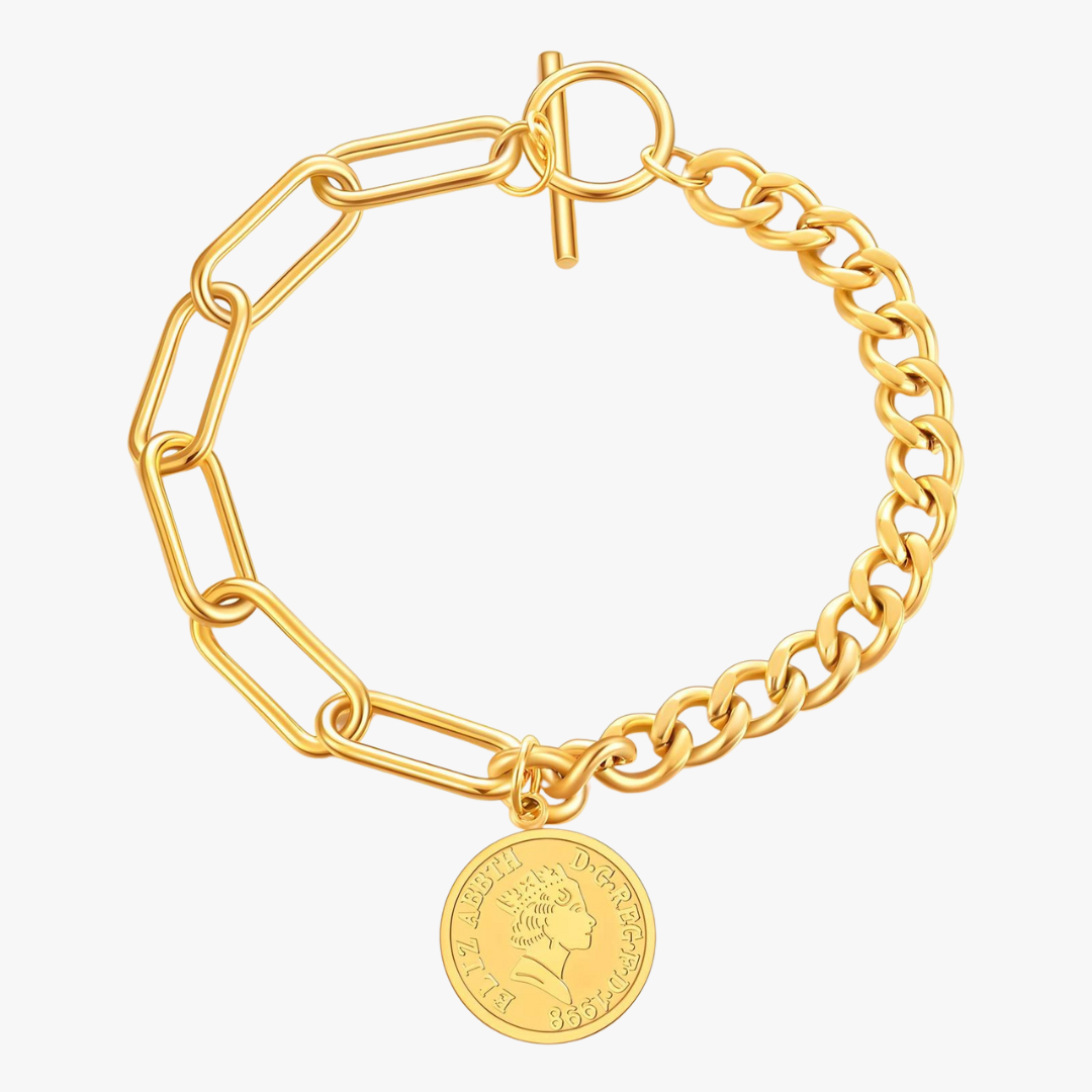 Coin Link Bracelet