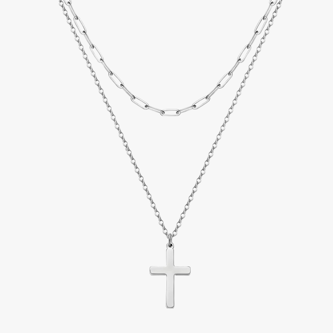 Lucy Layered Cross Necklace